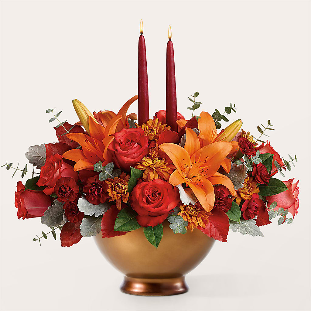 Fruits of Fall Centerpiece – BLOOM & BLOSSOM NORTH RALEIGH, Cary NC