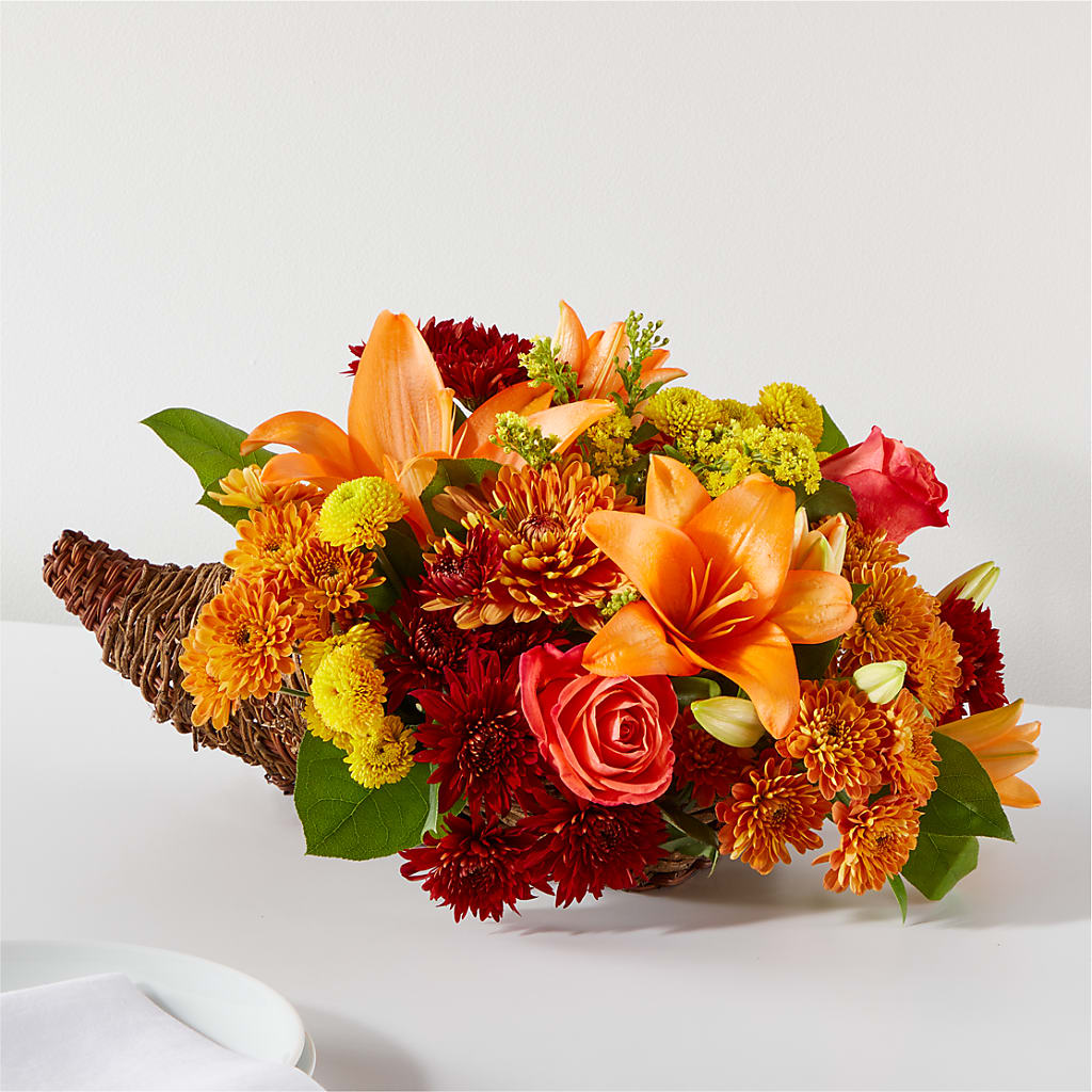 Bouquet of Blessings Cornucopia – BLOOM & BLOSSOM NORTH RALEIGH, Cary NC