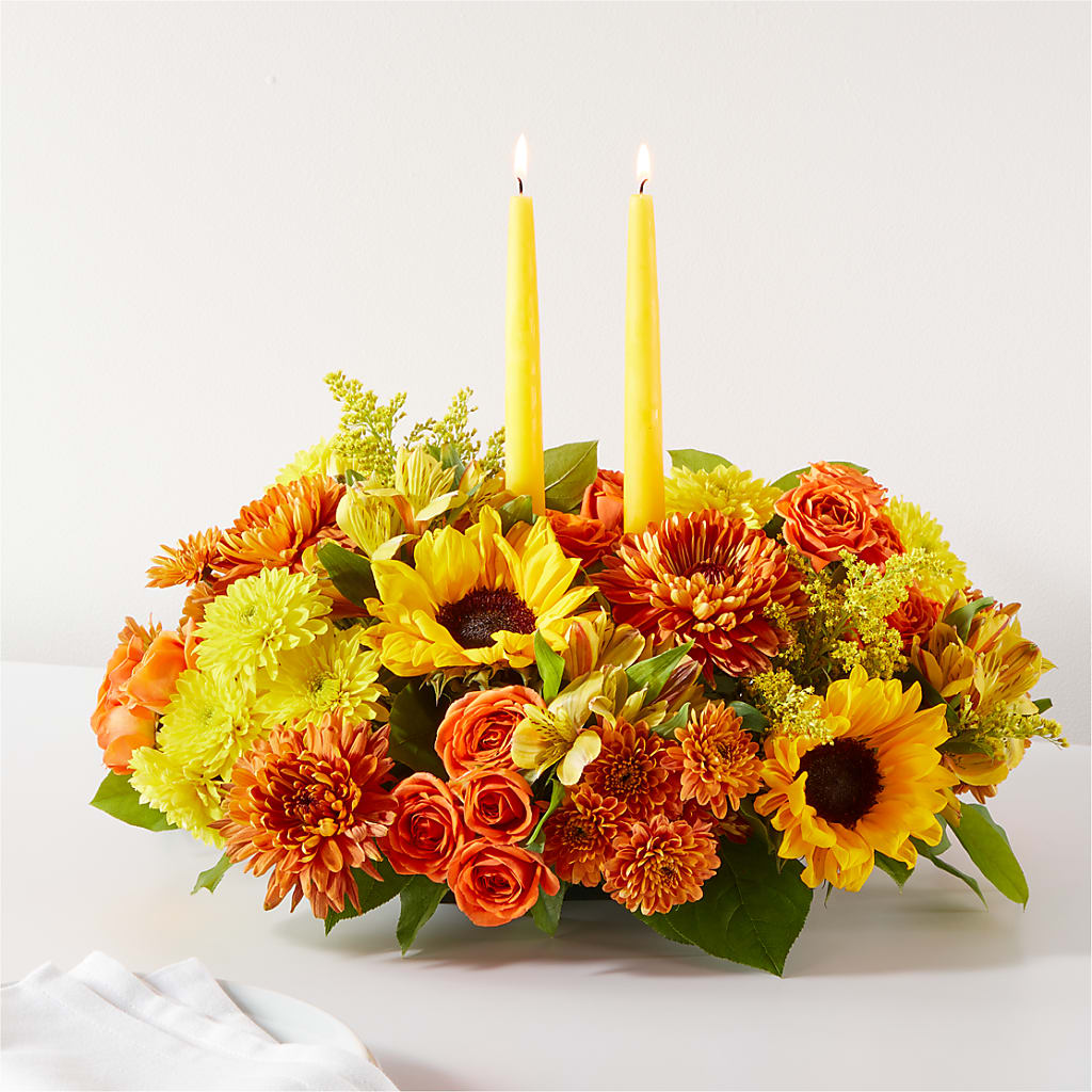 Autumn Harmony Centerpiece – BLOOM & BLOSSOM NORTH RALEIGH, Cary NC