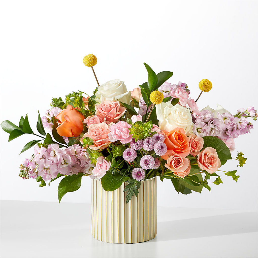 French Market Bouquet with Ivory Vase – BLOOM & BLOSSOM NORTH RALEIGH, Cary NC