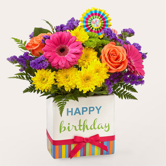 Birthday Brights Bouquet – BLOOM & BLOSSOM NORTH RALEIGH, Cary NC