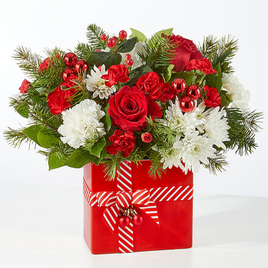 Presents Under the Tree Bouquet – BLOOM & BLOSSOM NORTH RALEIGH, Cary NC