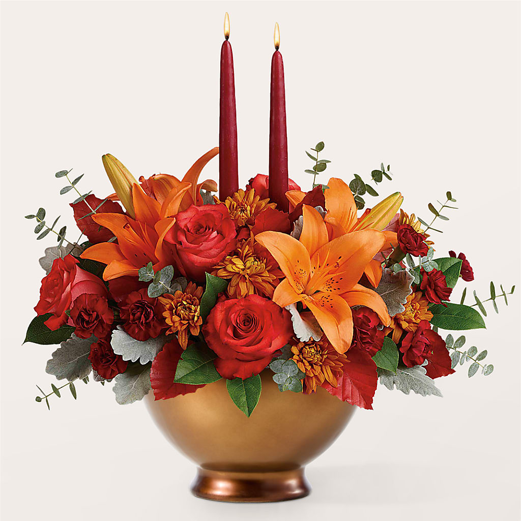 Fruits of Fall Centerpiece – BLOOM & BLOSSOM NORTH RALEIGH, Cary NC