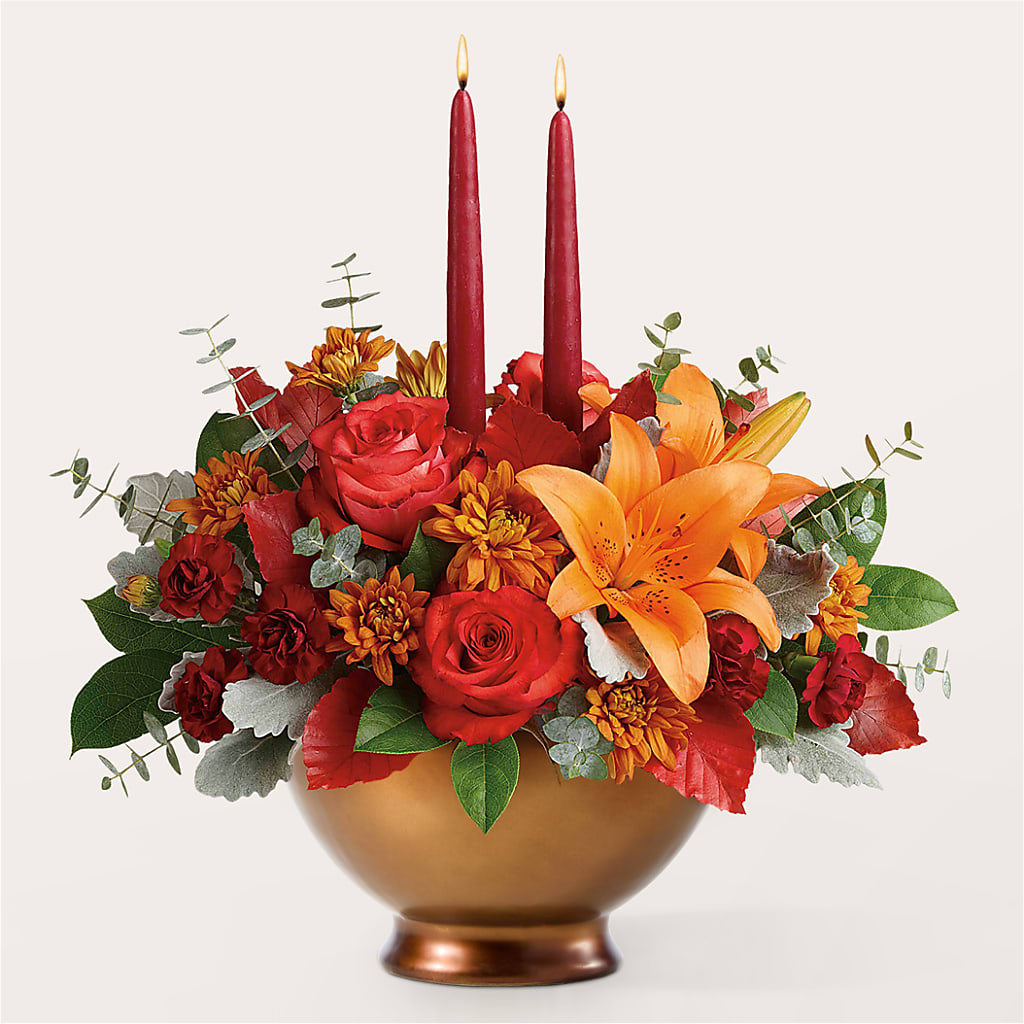 Fruits of Fall Centerpiece – BLOOM & BLOSSOM NORTH RALEIGH, Cary NC