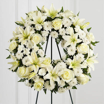Treasured Tribute Wreath – BLOOM & BLOSSOM NORTH RALEIGH, Cary NC