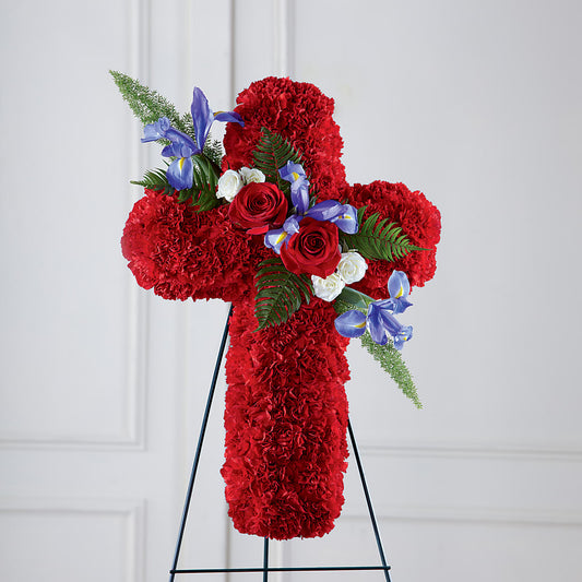 Faithful Hero Floral Cross – BLOOM & BLOSSOM NORTH RALEIGH, Cary NC