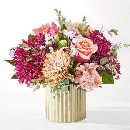 Berry Cobbler Bouquet with Ivory Vase – BLOOM & BLOSSOM NORTH RALEIGH, Cary NC